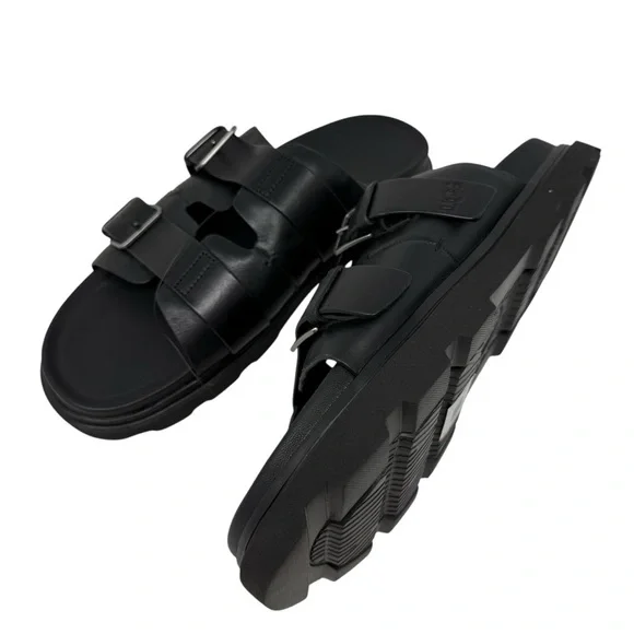 Ugg Men’s Size 13 Capitola Buckle Slides Black NWT
